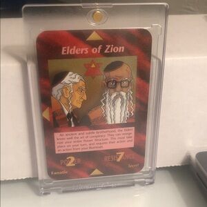 INWO: Illuminati: New World Order: Rare: Elders of Zion w/ Hard Magnetic Case NM
